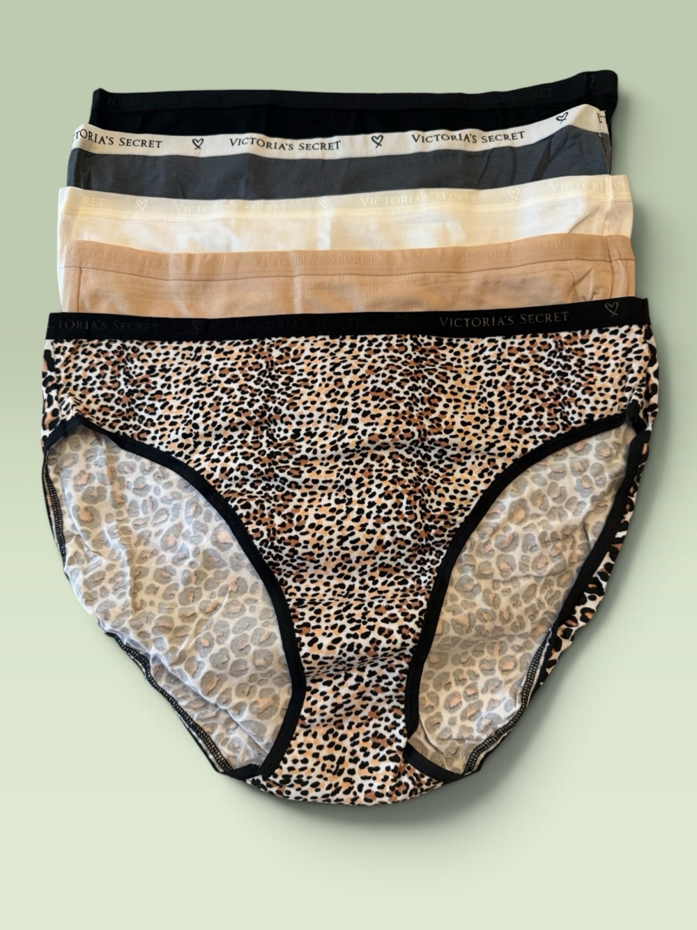 Victoria’s Secret High Leg Brief Cotton Panty ~ Size X-Large ( Lot of 5 )